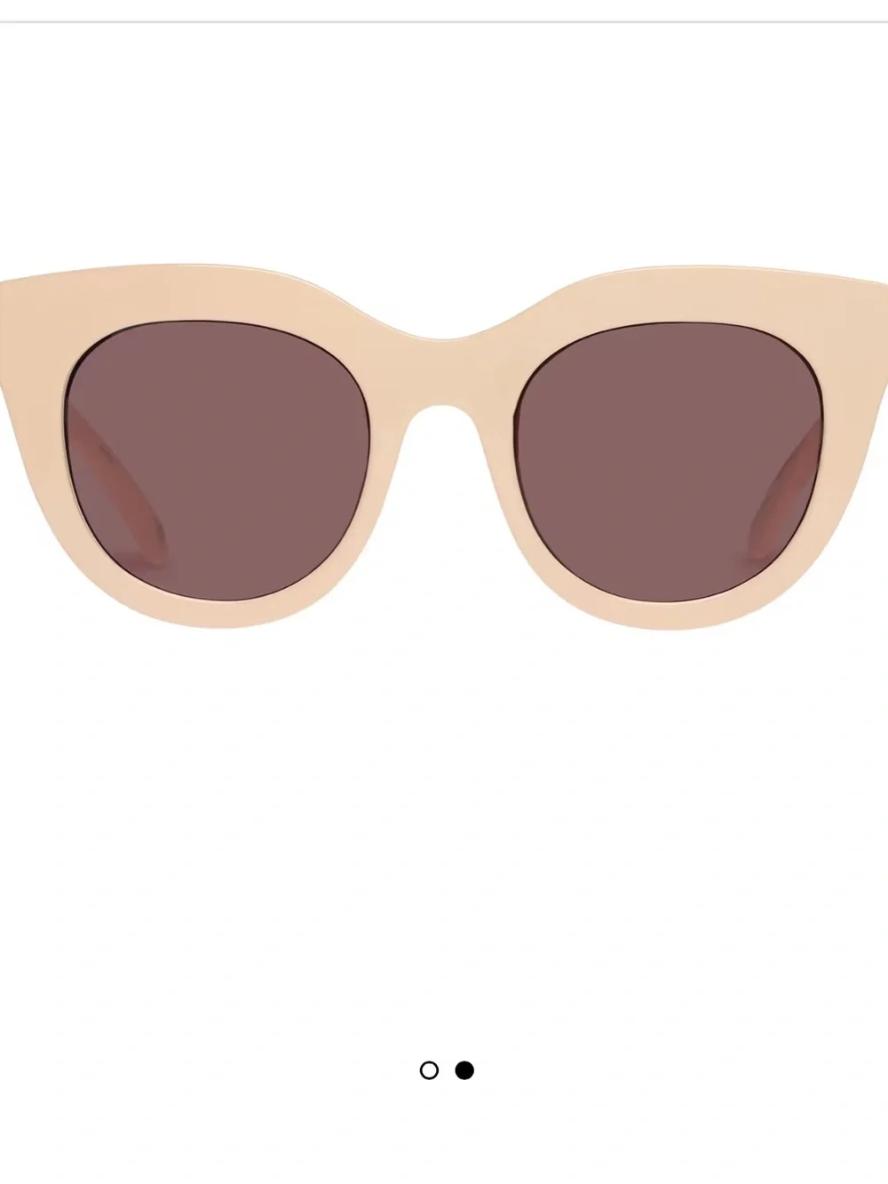 Le Specs Air Heart Sunglasses – Ivory/Cream | Authentic